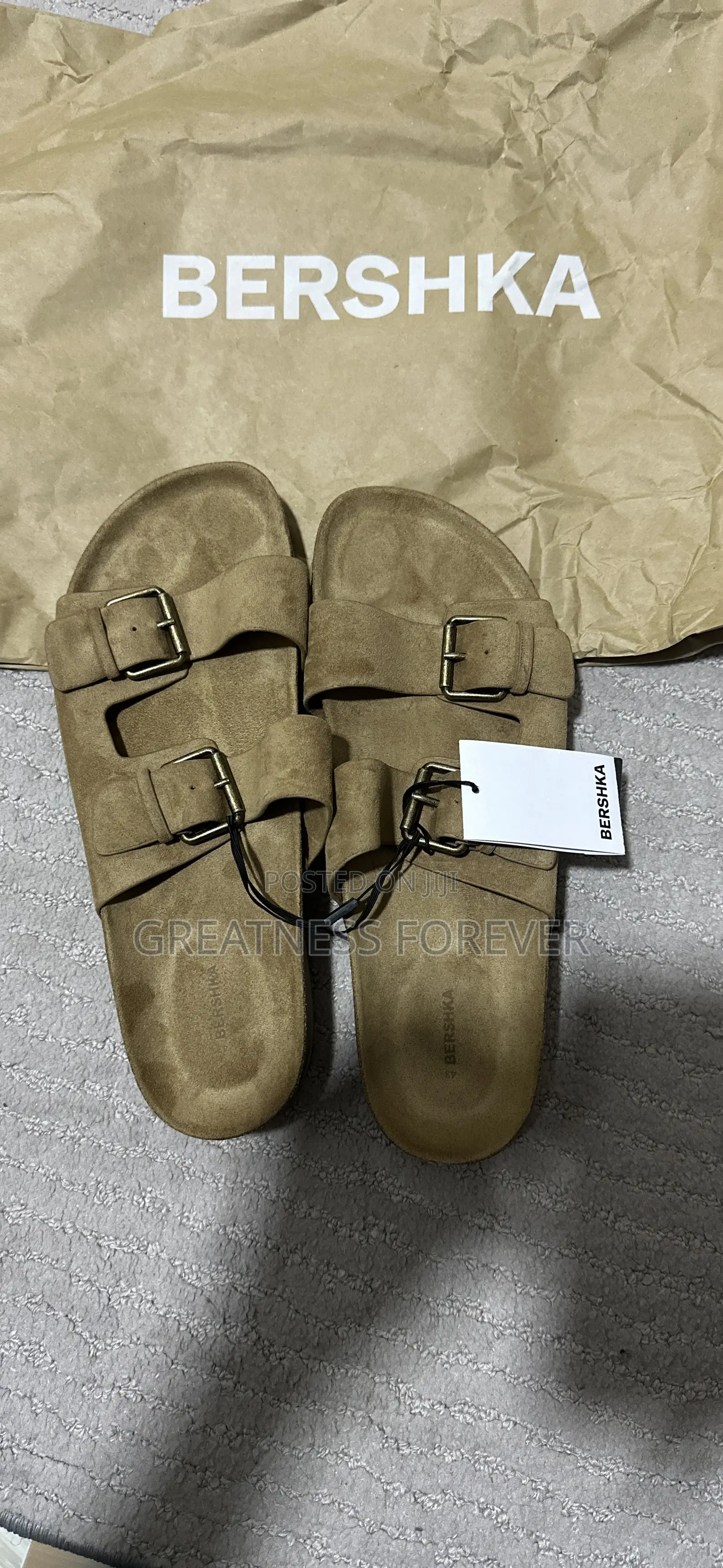 Bershka Buckled Flat Sandals