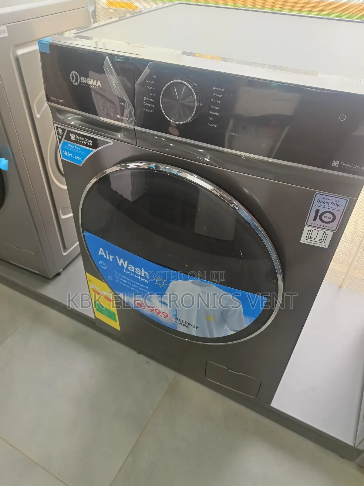Sigma 10.5kg+6kg Dryer Front Load Washing Machine