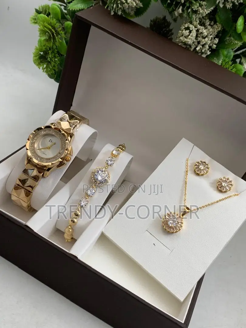 Ladies Set (Watch,Bracelet,Necklace,Earrings )