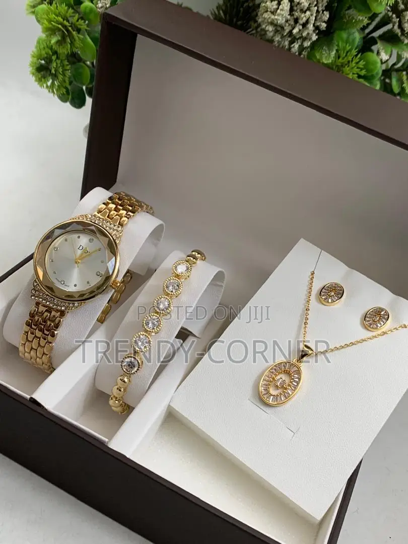 Ladies Set (Watch,Bracelet,Necklace,Earrings )