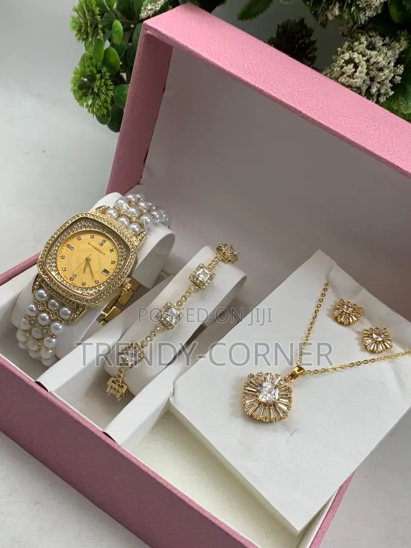 Ladies Set (Watch,Bracelet,Necklace,Earrings )