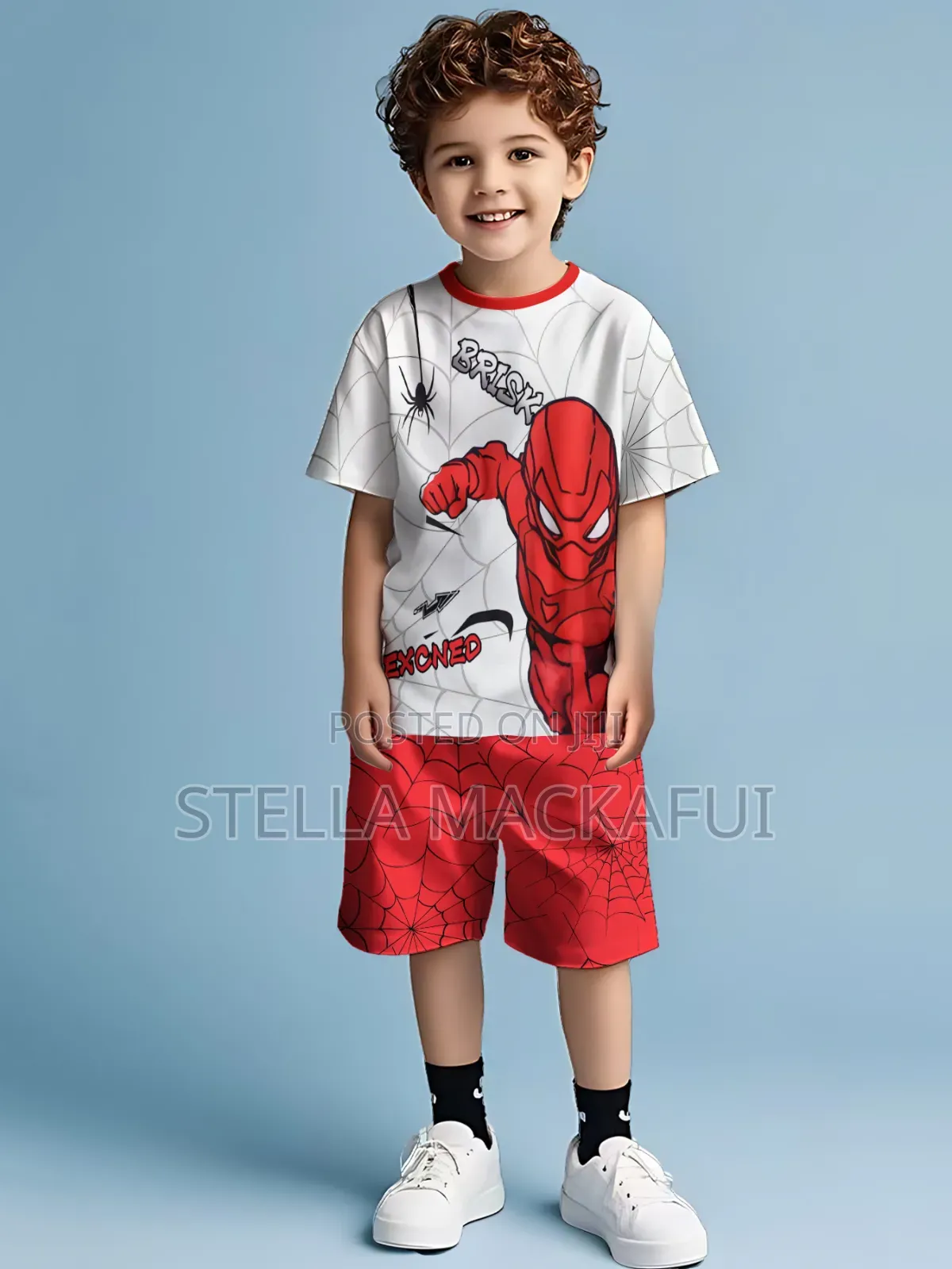 Spiderman Shirt With Short for 5-7yrs Only