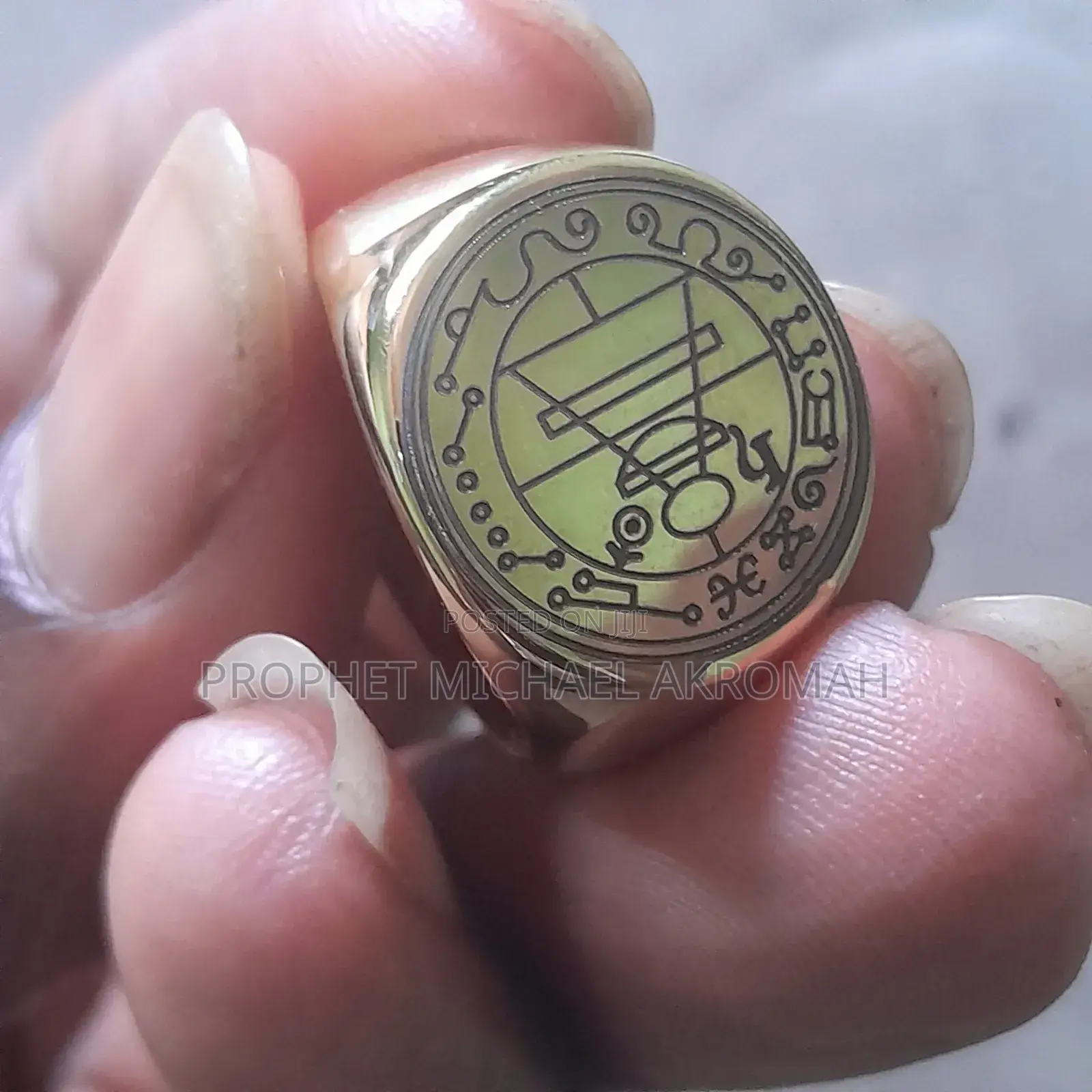 Seal of Saturn Ring or Saturn Talisman Ring