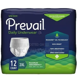 Prevail Daily Underwear, Maximum Absorbency, XXL, 12 Count