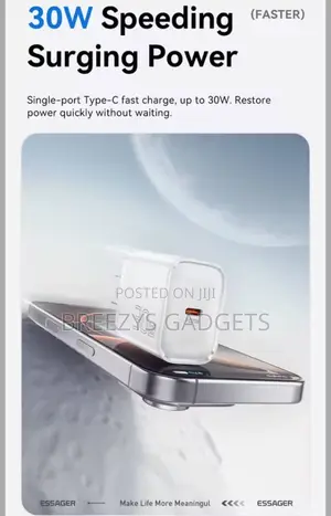 Essager 30w Type C Charger Pd Qc3.0 Fast Type C Charger For iPhone