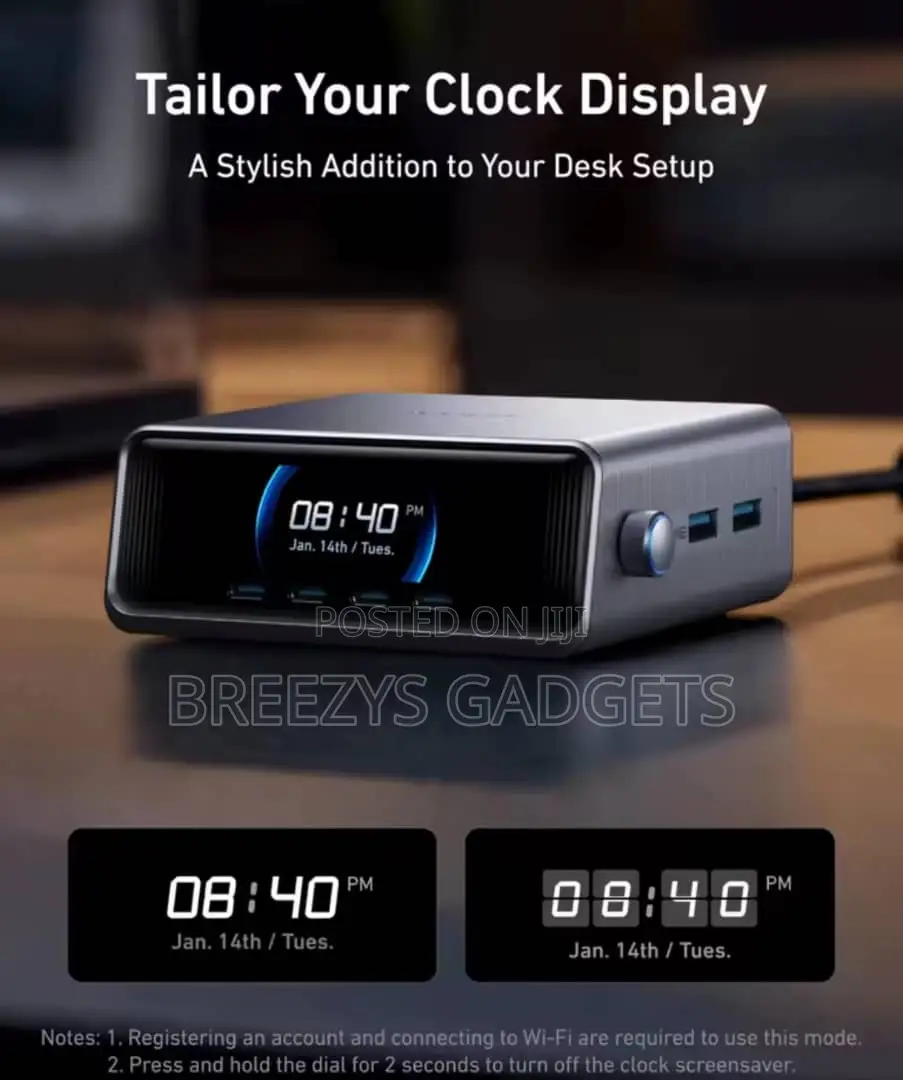 Anker Prime Charger, 250w Gan Prime Usb C Charging Station