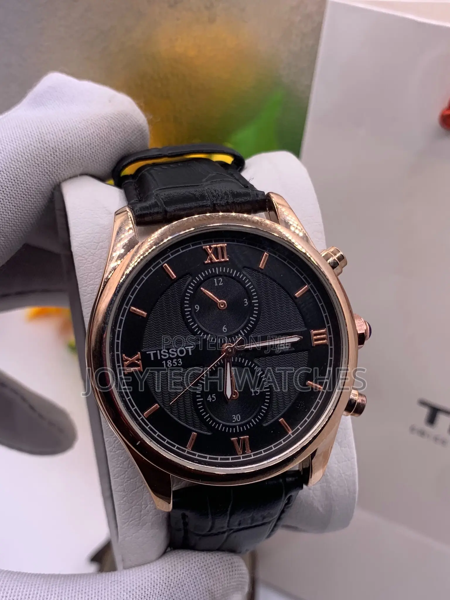 Simple Analog Leather Watch for Corporate ( Tissot)