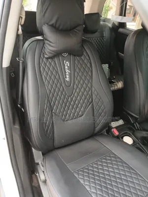 Beautiful Black Seat Cover With Steer Coat & Pillows
