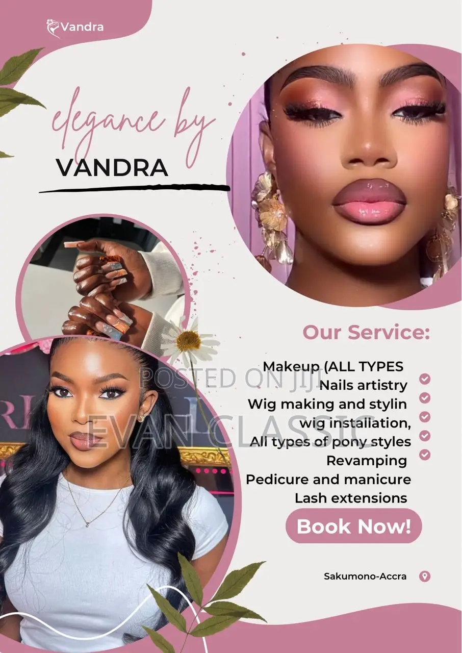 Professional Makeup, Nail, And Hair Styling Installation Services