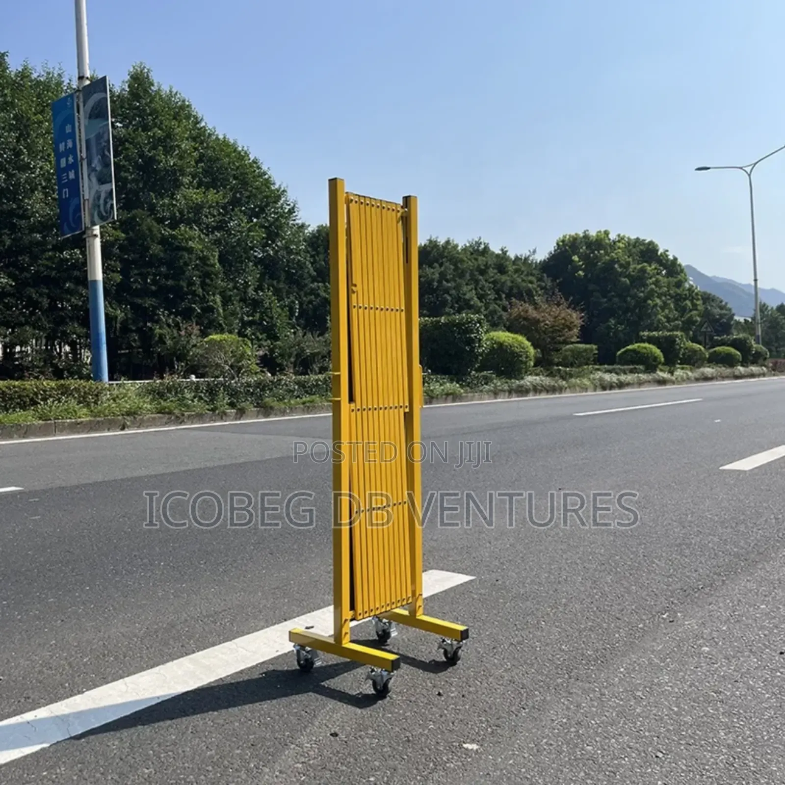Expandable Fiber Barricade With Wheels/ Fence/Barrier