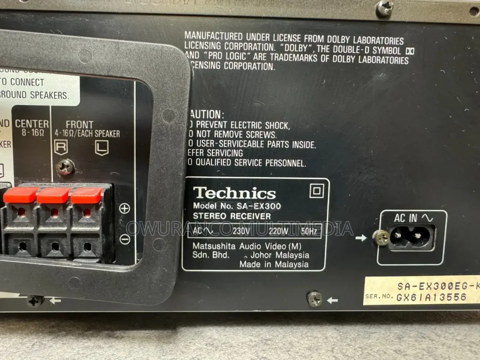 Technics Sa-Ex300 Av Stereo Receiver