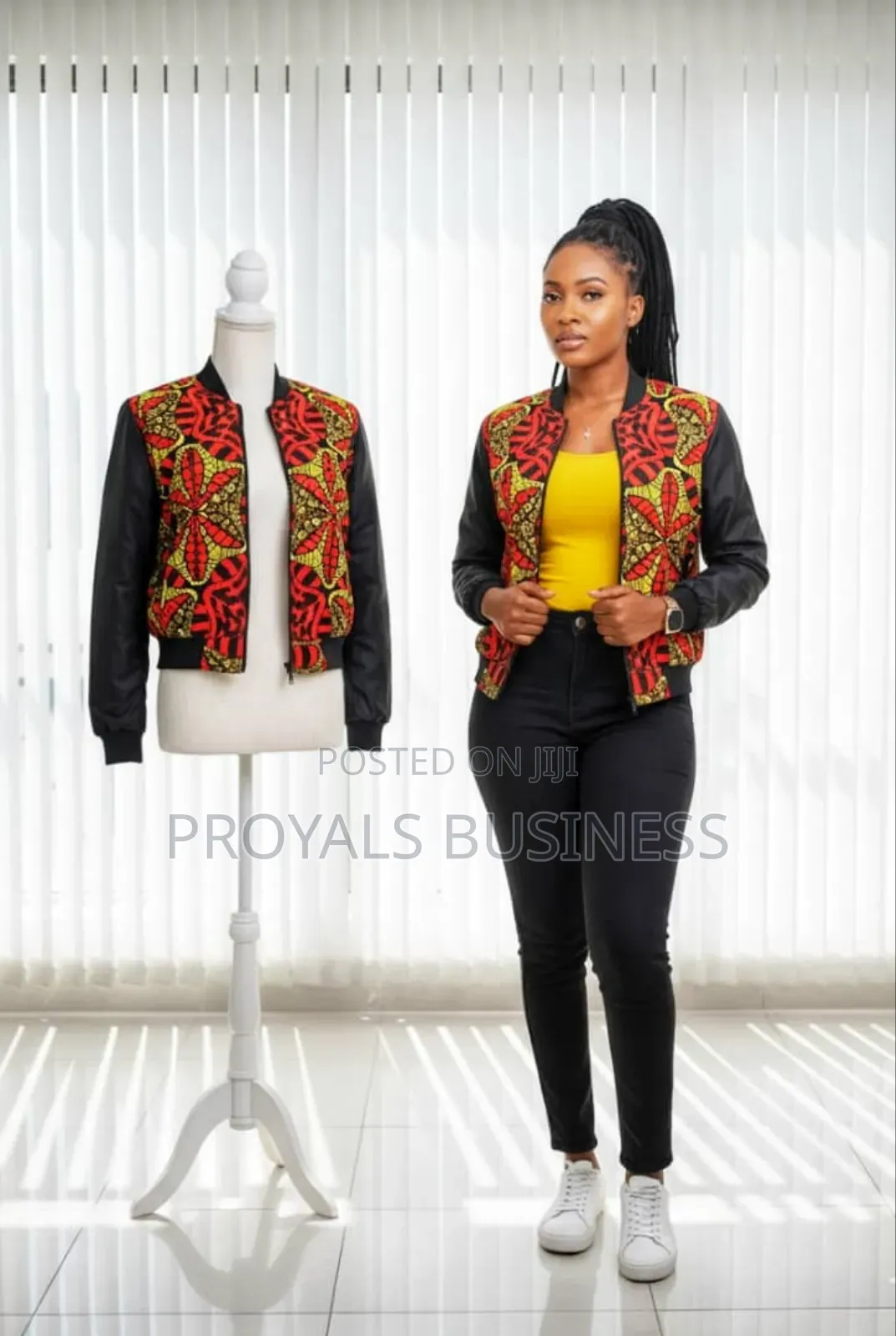 African Pring Bomber Jacket