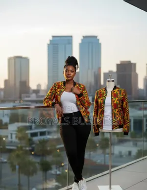 African Pring Bomber Jacket