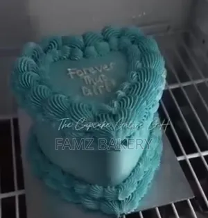 Double Layer Heart Cake