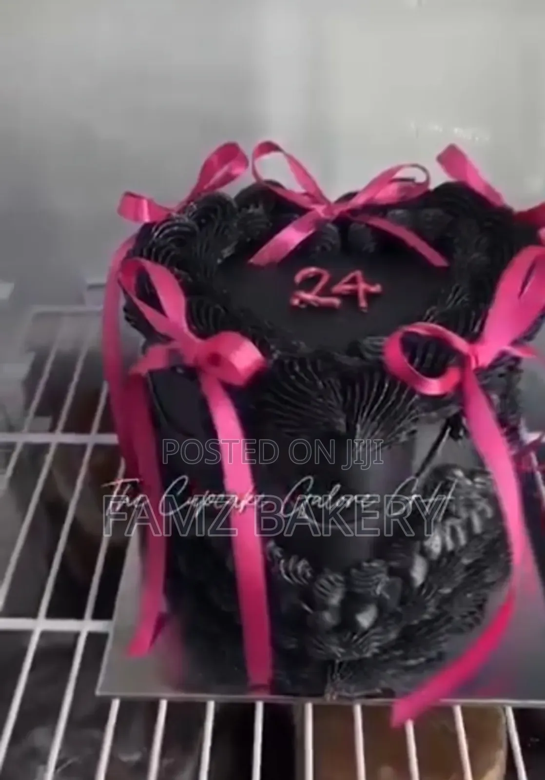 Double Layer Heart Cake