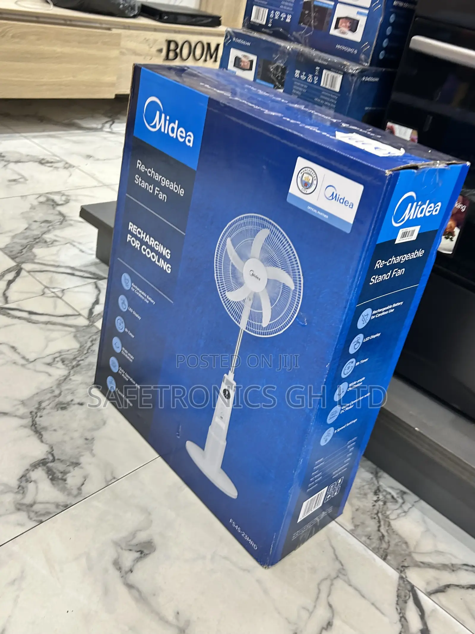 Try Out Quick Rechargable Stand Electric Midea 18” Fan