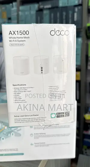 Deco Ax1500 Whole Home Mesh Wi-Fi 6 System Deco X10(3 Pack)