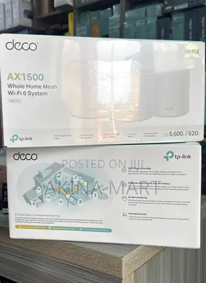 Deco Ax1500 Whole Home Mesh Wi-Fi 6 System Deco X10(3 Pack)