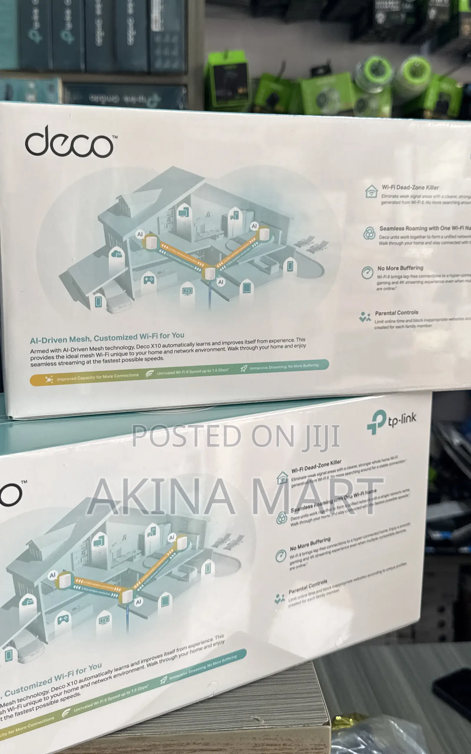 Deco Ax1500 Whole Home Mesh Wi-Fi 6 System Deco X10(3 Pack)