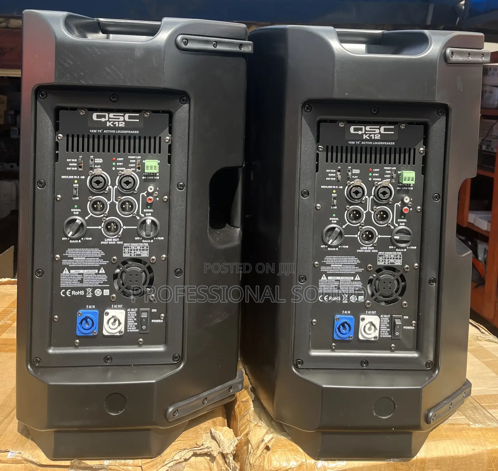 QSC .2 Powered 12-Inch Active Loudspeakers.