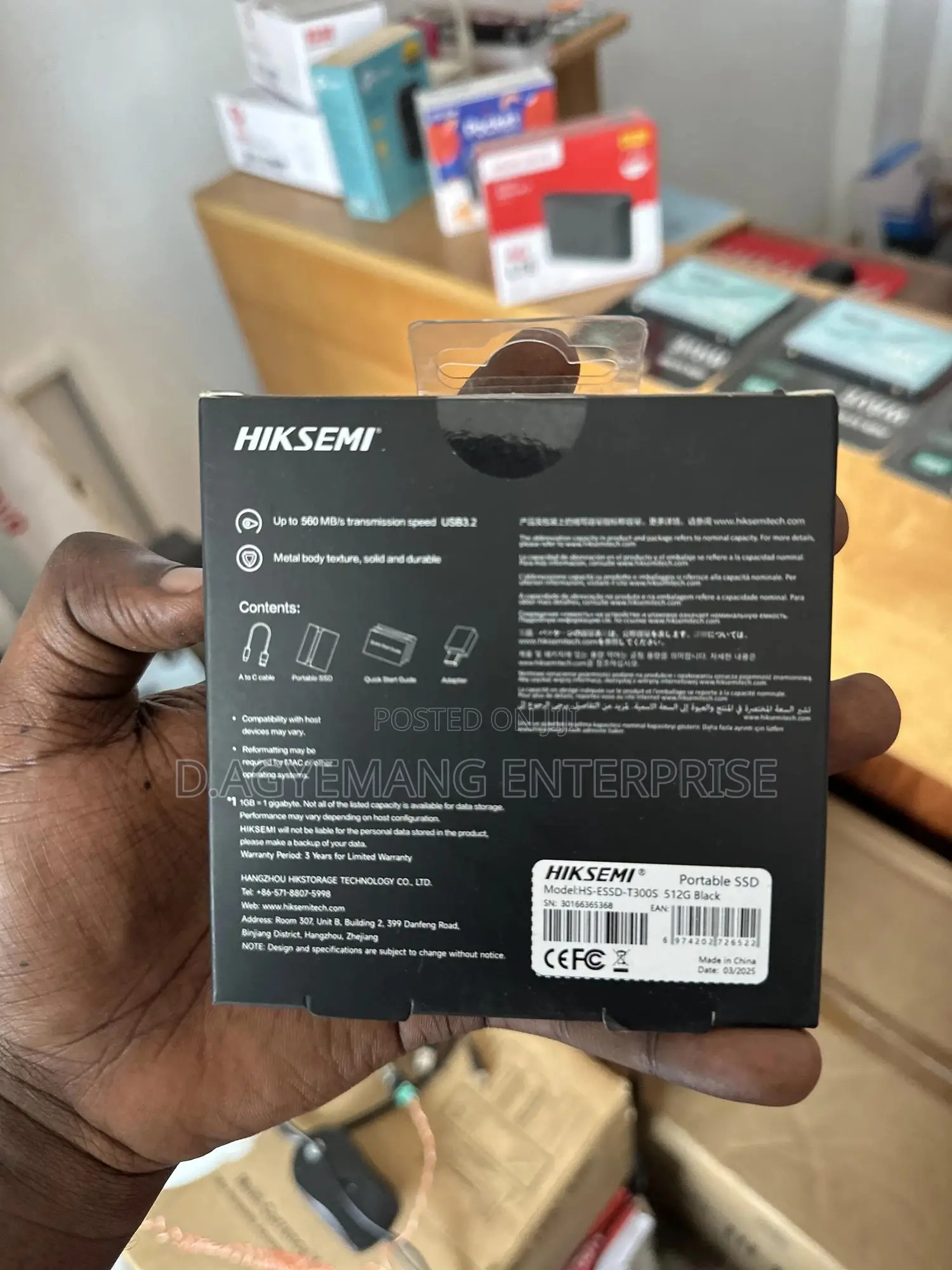 Hiksemi External SSD 512