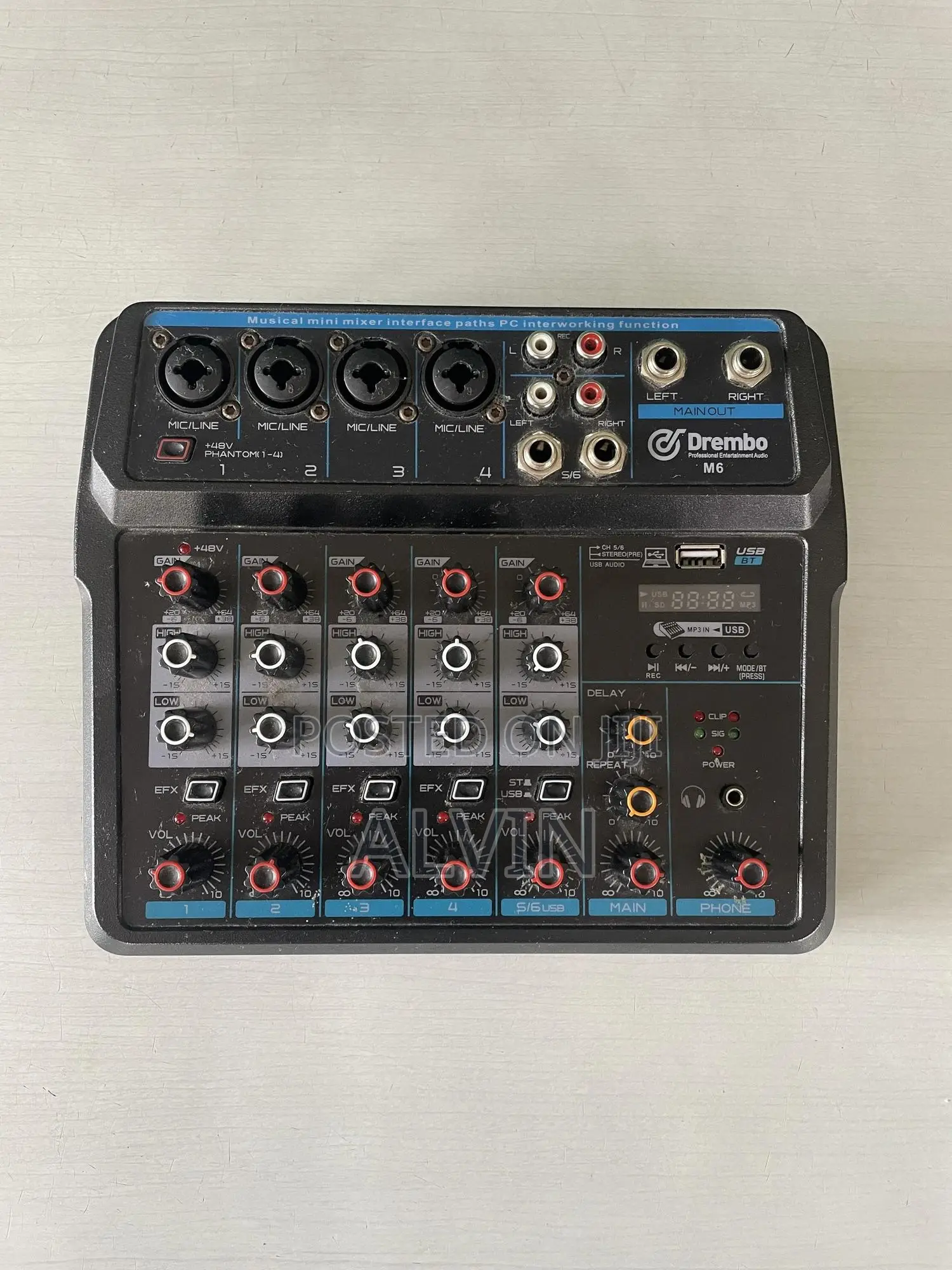 Drembo Portable Audio Mixer M4/M6 Multi Functional Dj Console