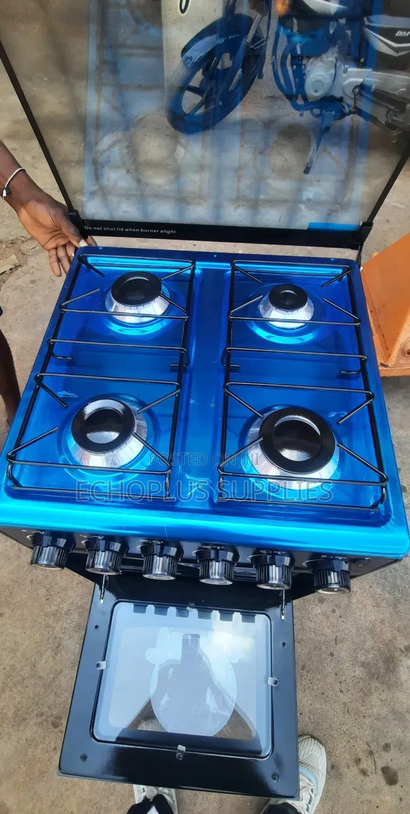 Royal Tech 4 Burner Gas Cooker With Oven and Grill