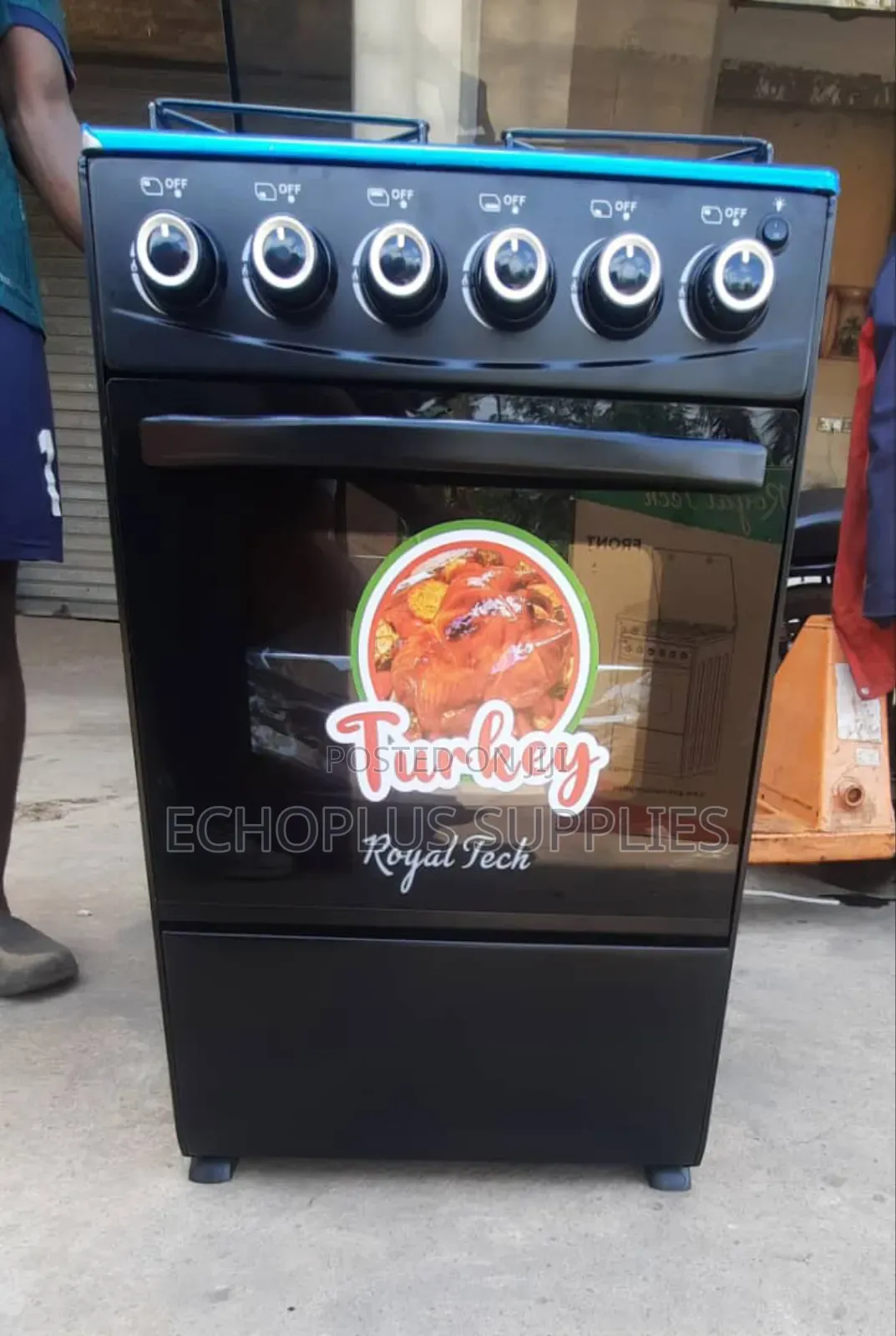 Royal Tech 4 Burner Gas Cooker With Oven and Grill