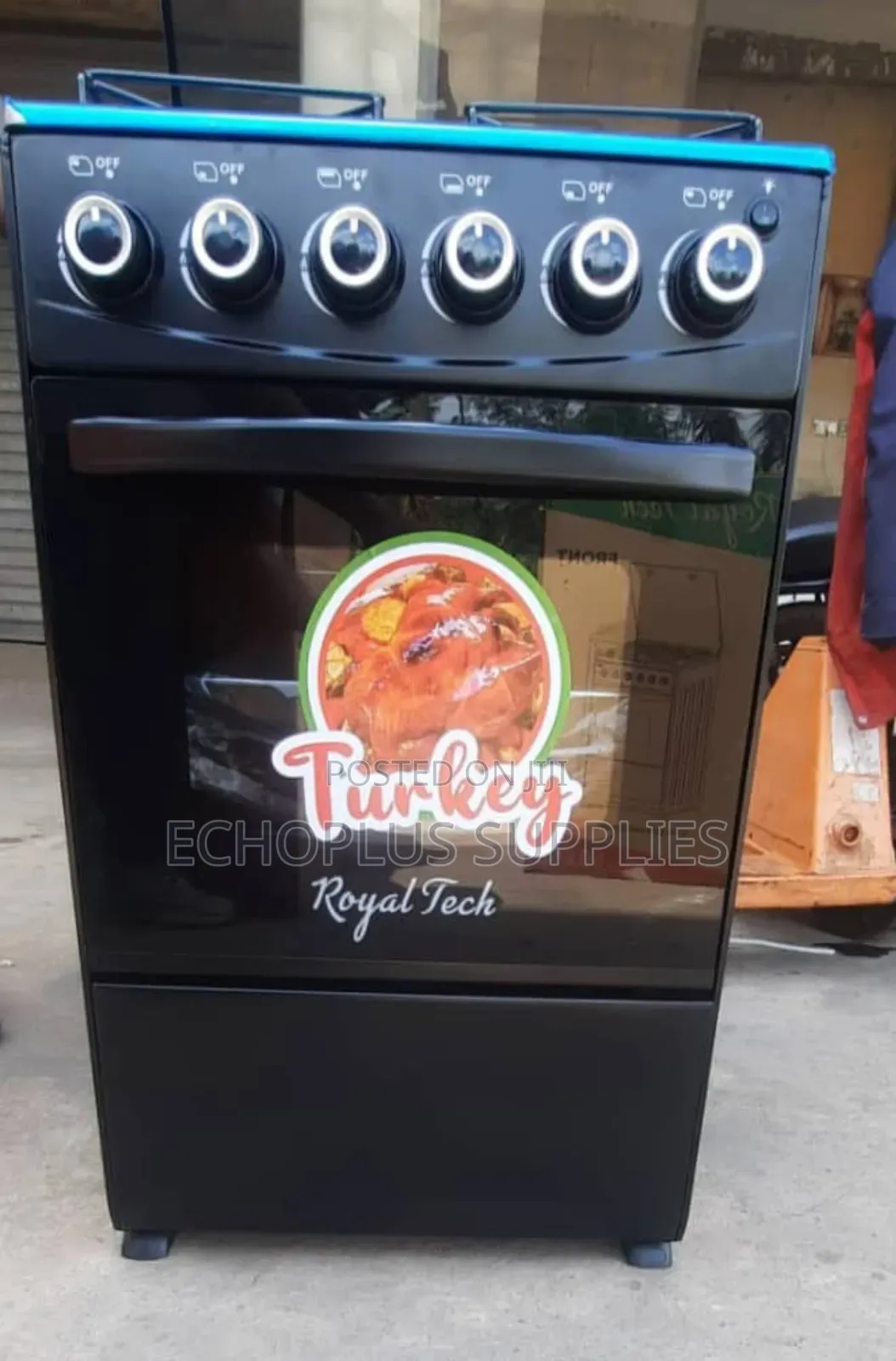Royal Tech 4 Burner Gas Cooker With Oven and Grill