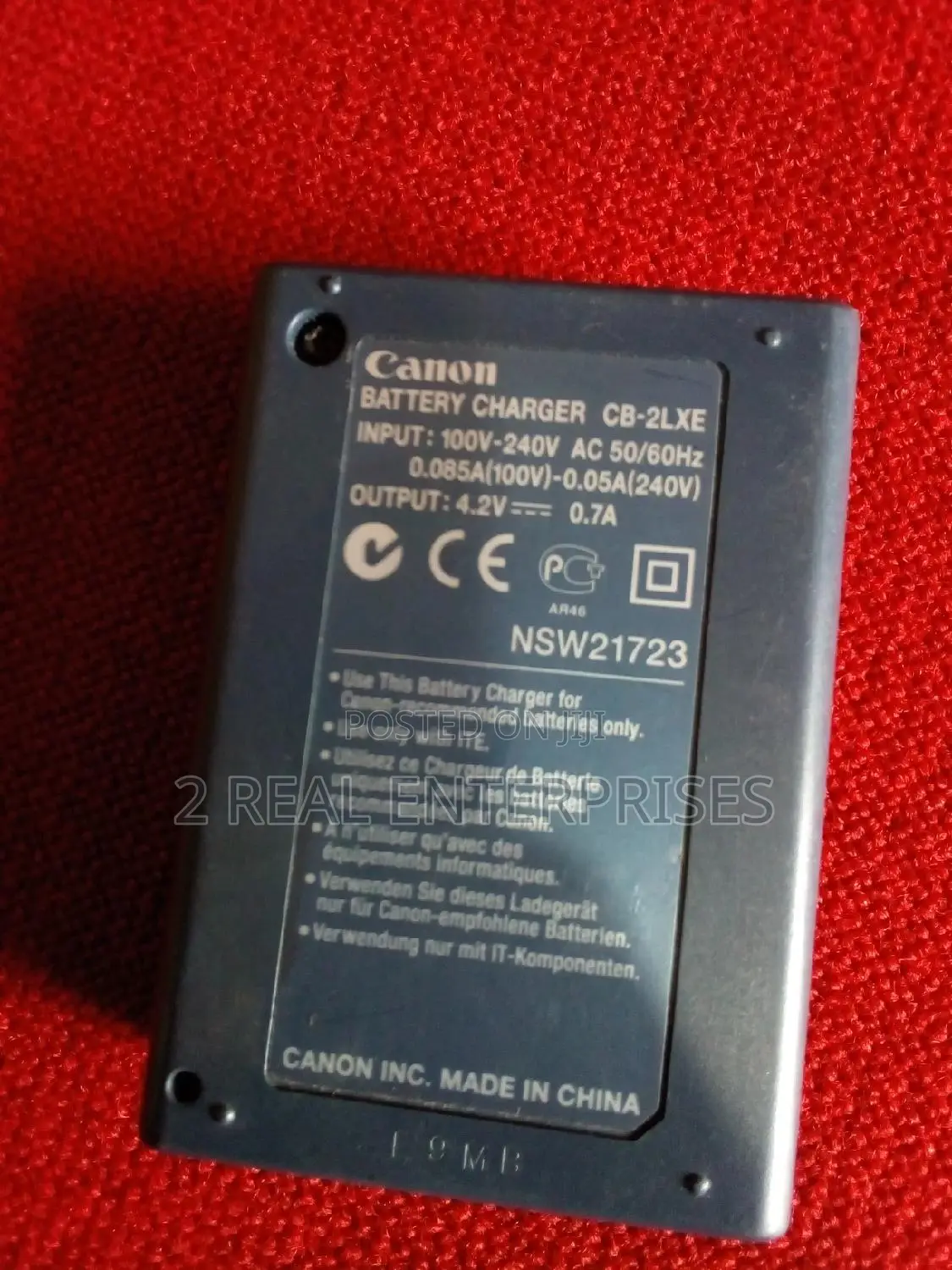 Canon Camera Battery Charger Cb-2lxe