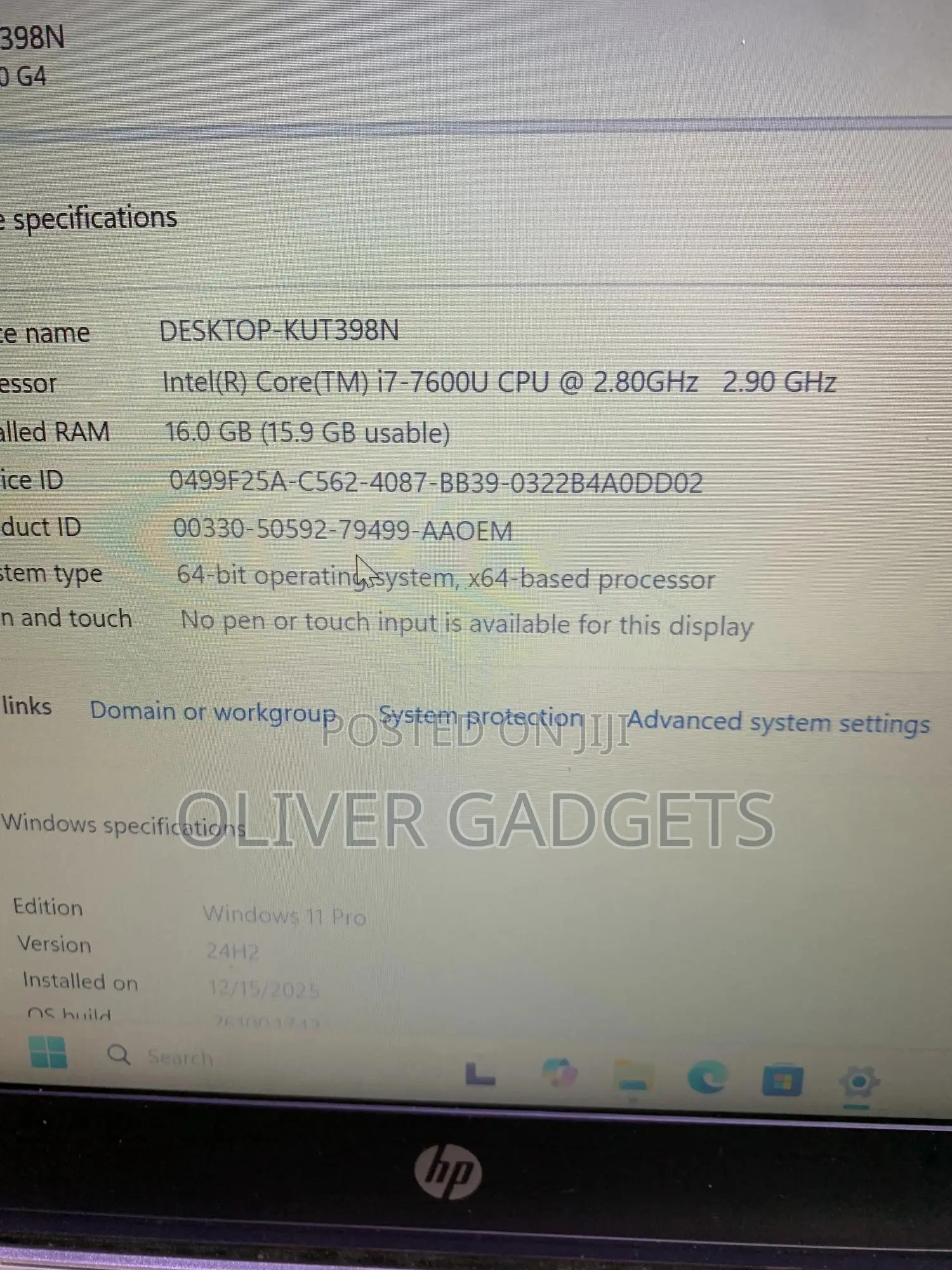 Laptop HP EliteBook 840 G4 16GB Intel Core i7 SSD 512GB