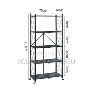 Quality 5 Tier Fordable Metal Storage Rack