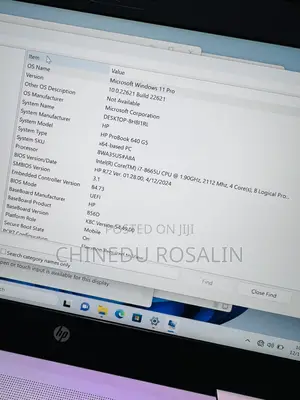 Laptop HP ProBook 640 G5 16GB Intel Core I7 SSD 256GB