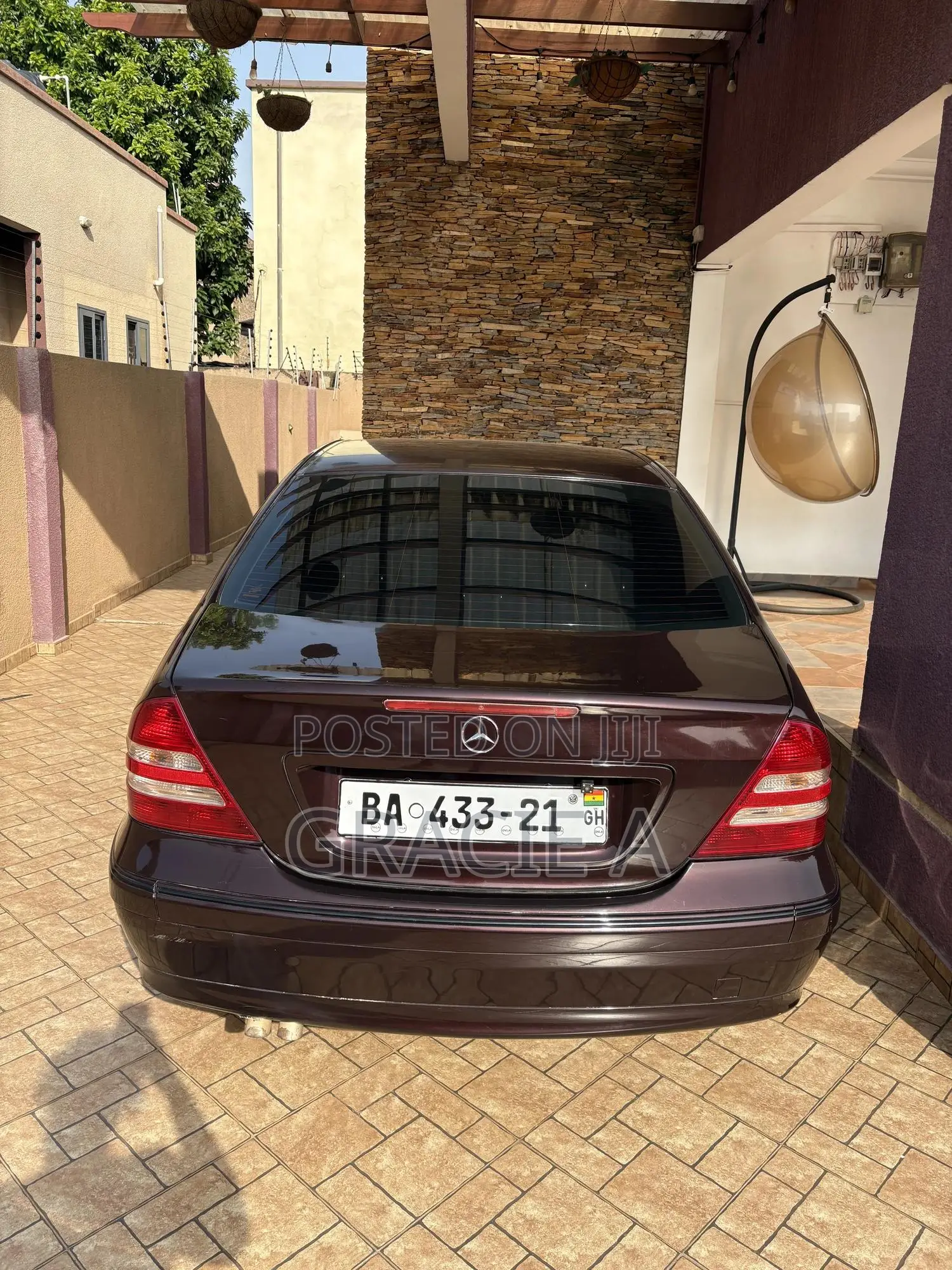 Mercedes-Benz C230 2009 Burgundy