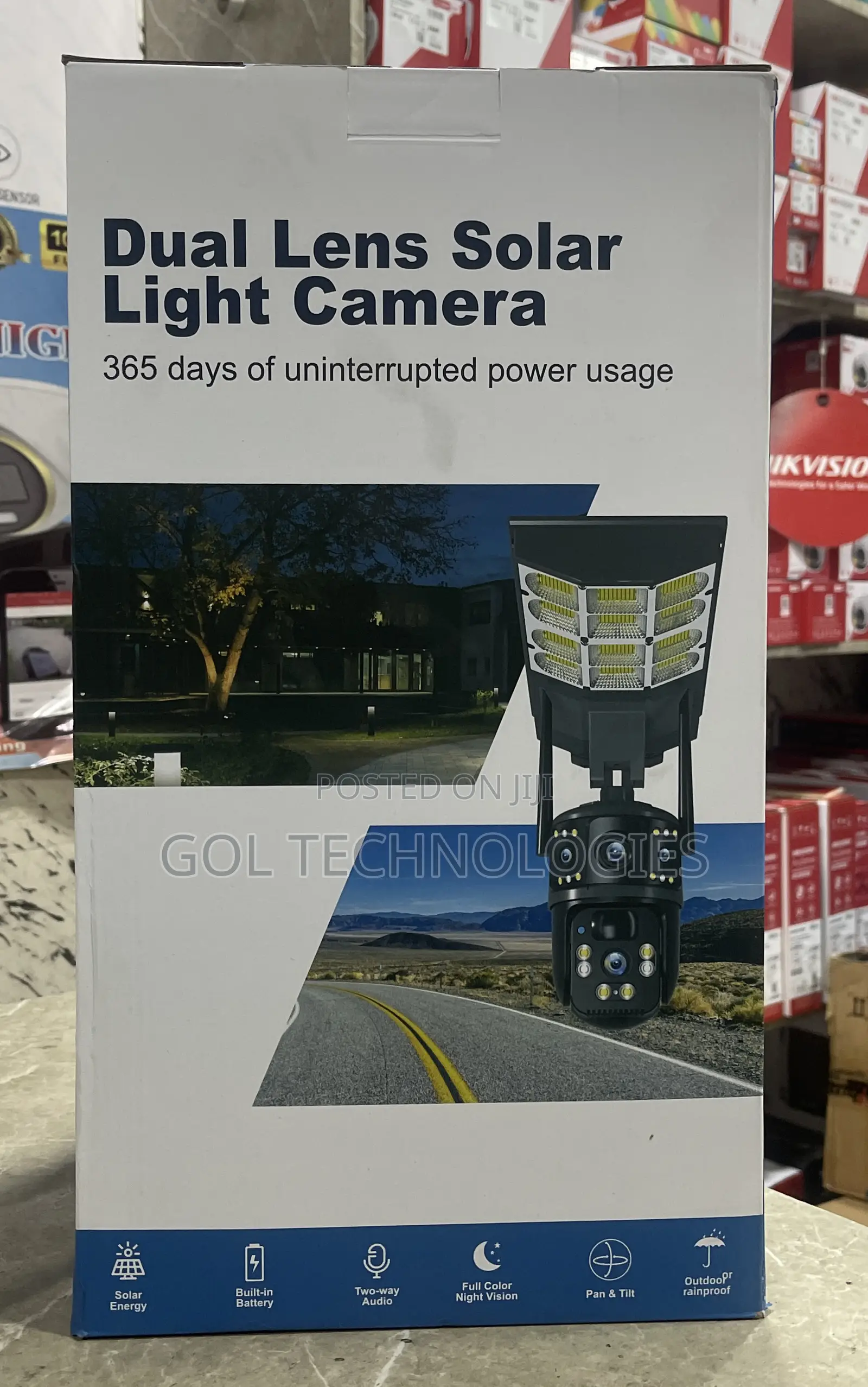 4g Dual Lens Solar Light Camera 365 Days of Uninterrupted Power Usage