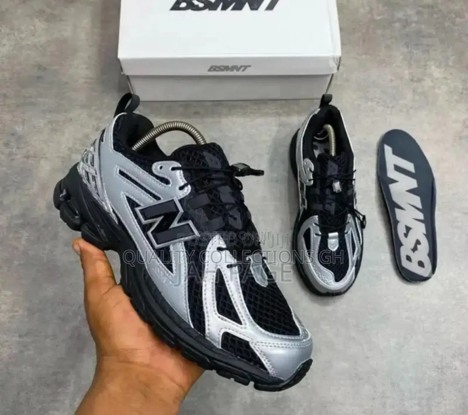 New Balance Pure Black and Ash