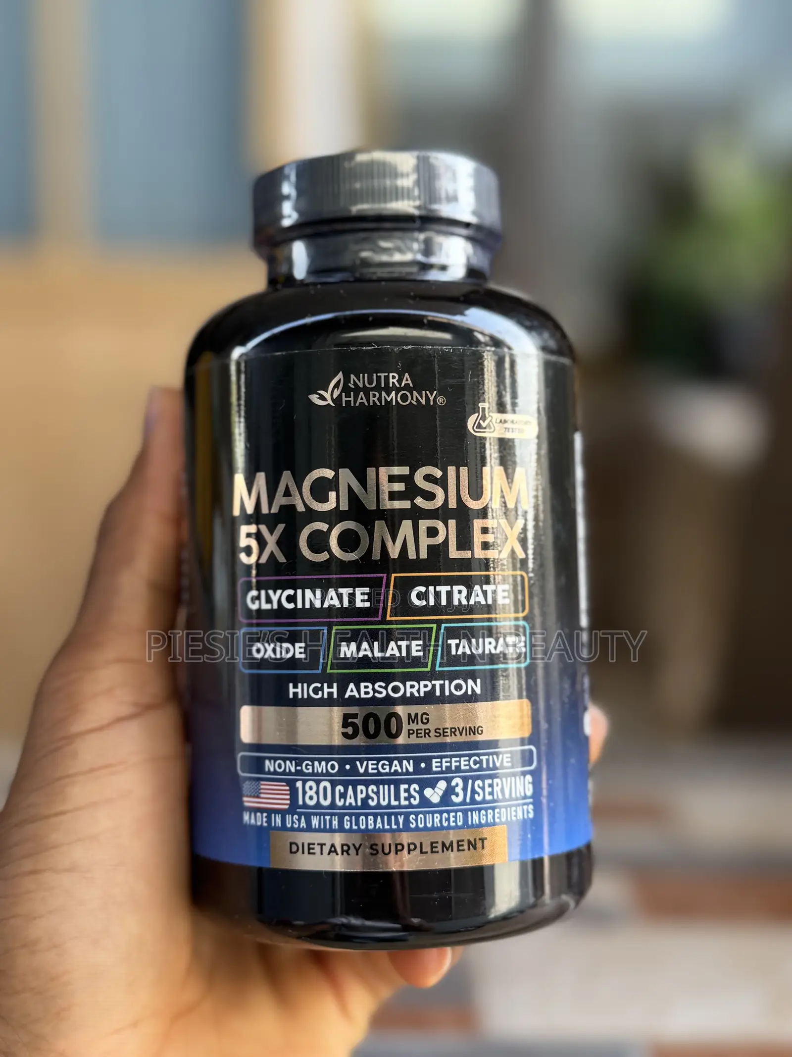 Nutraharmony Magnesium 5 in 1 Complex 500 Mg, 180 Capsules