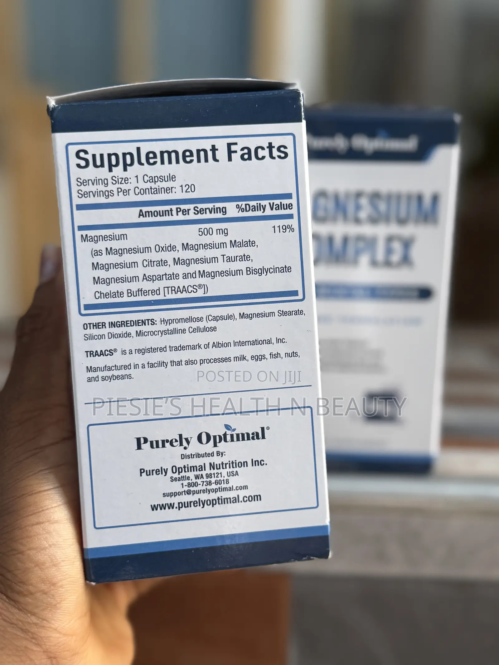 Purely Optimal Magnesium Complex - 6 Forms of Magnesium, 120 Capsules