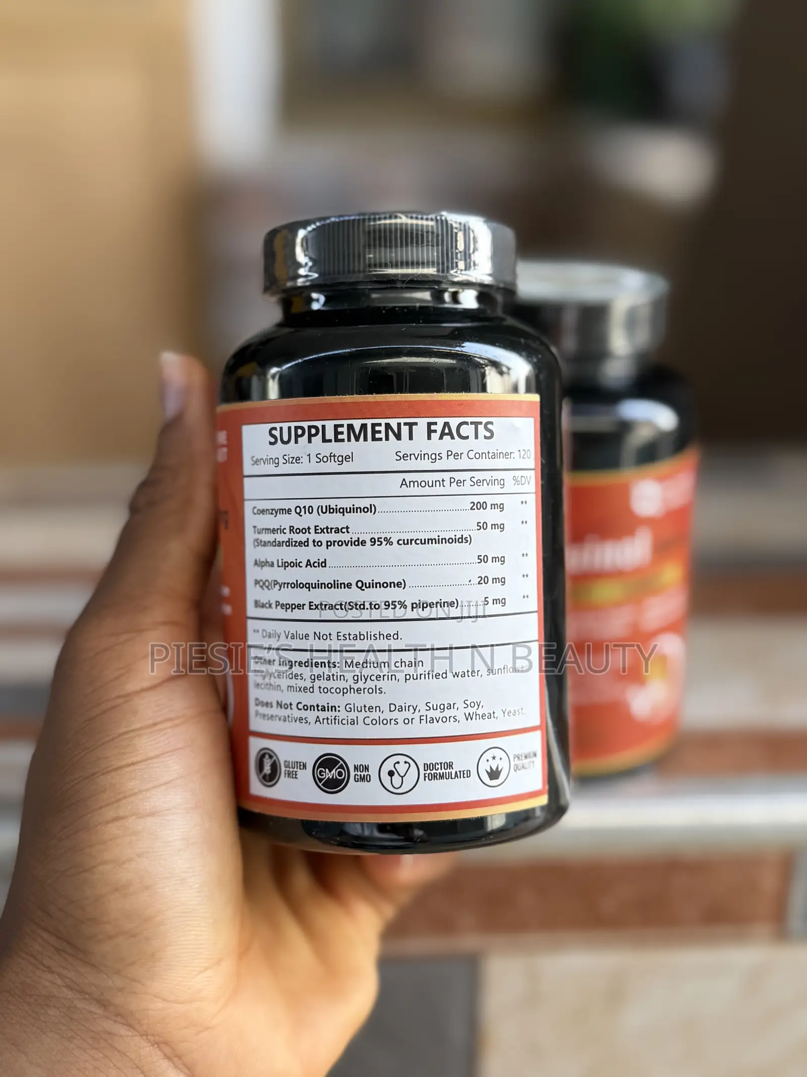 Nature Target Ubiquinol Coq10 200mg With Pqq,Turmeric Black Pepper
