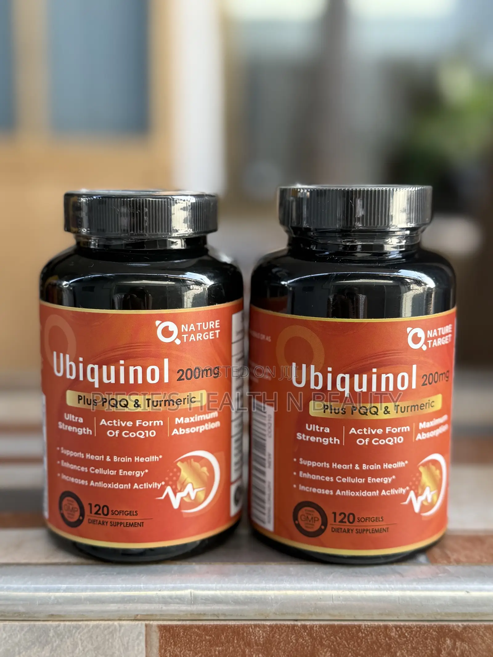 Nature Target Ubiquinol Coq10 200mg With Pqq,Turmeric Black Pepper