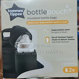 Tommee Tippee Insulated Feeding Bottle Bag/ Pouch 2 Pieces