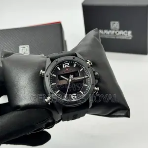 Naviforce Analog And Digital Watch With Rubber/Silicone Strap Watch