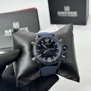 Naviforce Analog And Digital Watch With Rubber/Silicone Strap Watch