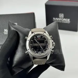 Naviforce Analog And Digital Watch With Rubber/Silicone Strap Watch
