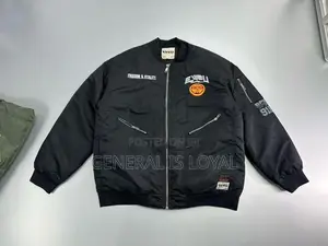Green Winter Jacket Evisu Kamon Ma-1 Bomber Jacket In Green