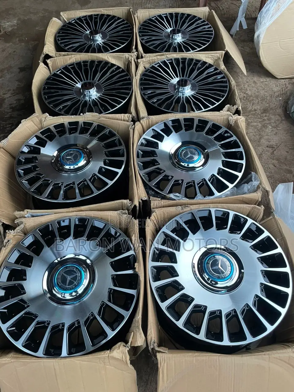Maybach Rim Silver and Black Color Available