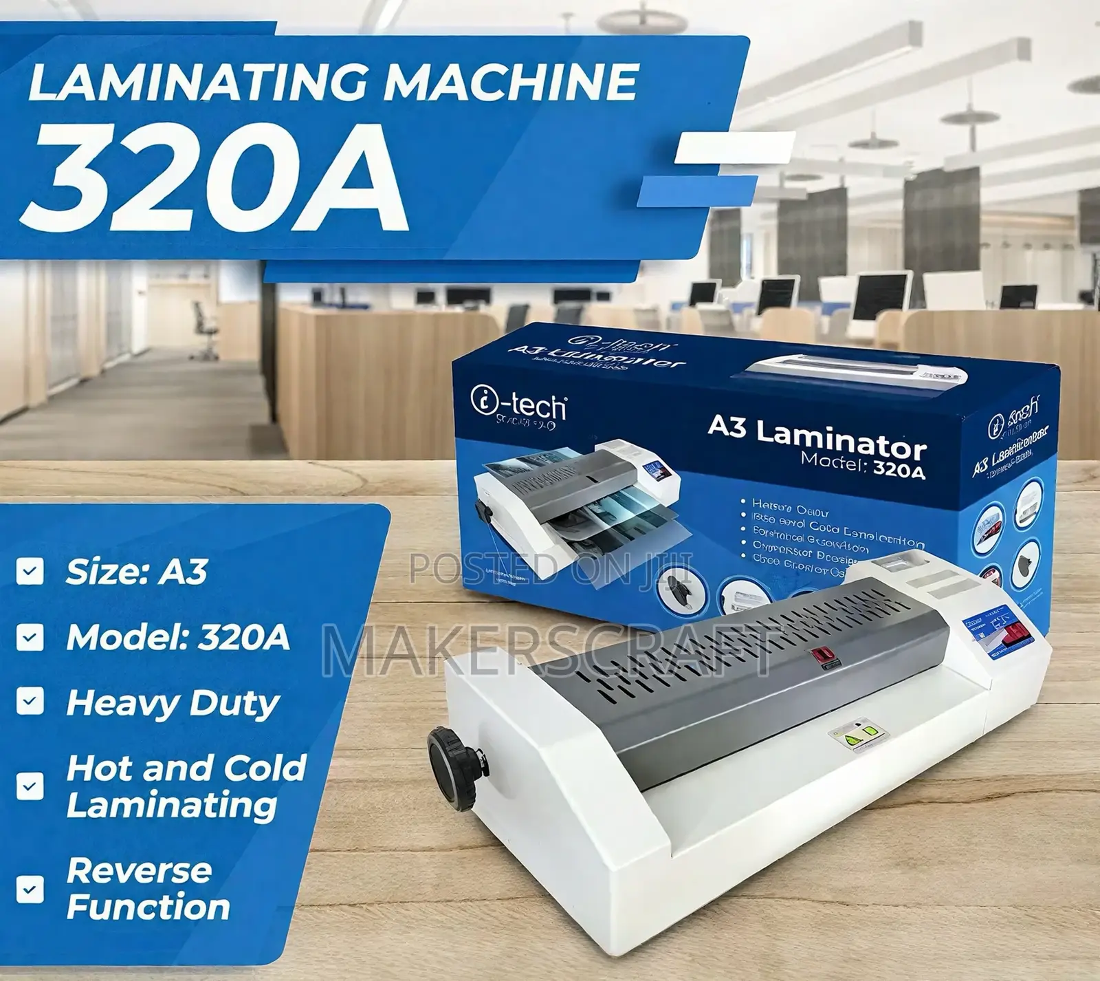 A3 Laminating Machine, Hot/Cold