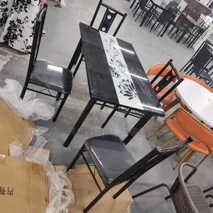 Glossy 4 Seater Dining Set