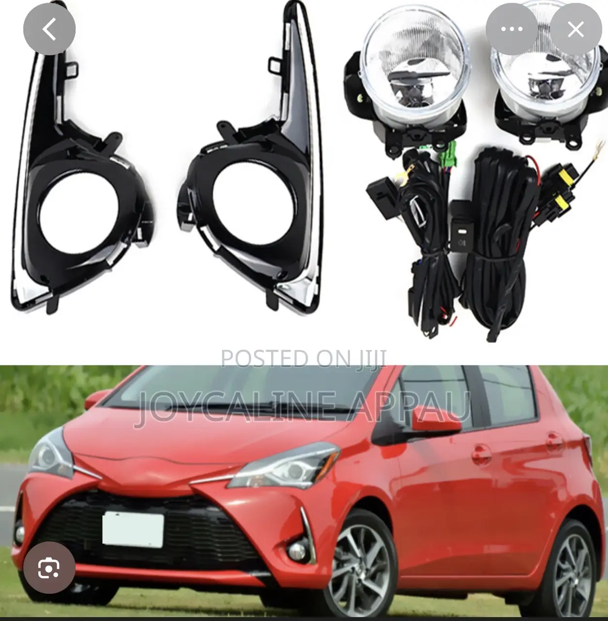 Toyota Yaris 2018 to 2020 Fog Light and Cover With Bulb and Wire