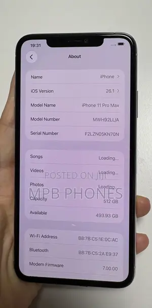 Apple iPhone 11 Pro Max 512 GB White